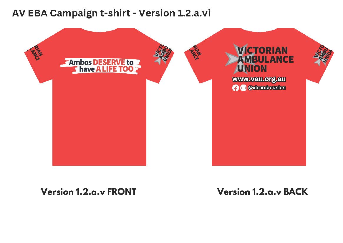 AV EBA 2024 - Campaign T-Shirts - 1 FREE WITH EACH PURCHASE!